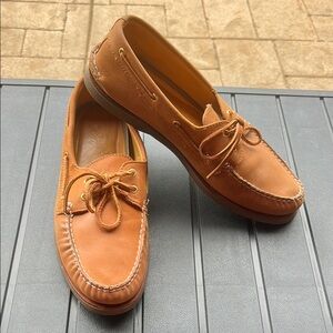 Sperry Tan Topsider Shoes w/Moccasin Toe STS10467 Sz 14